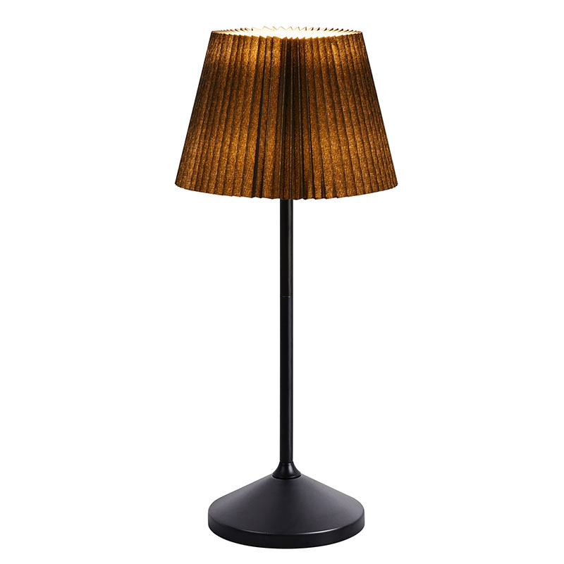 Parça kölgəsi olan Qara Led stolüstü lampa