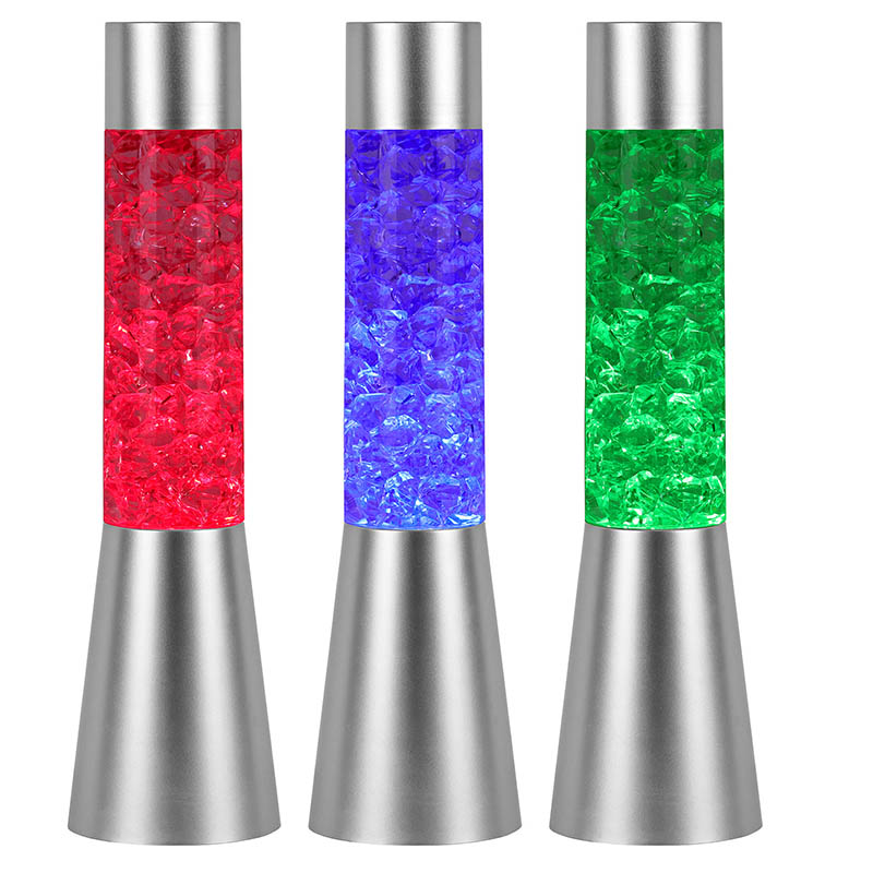 Rəng Dəyişən Maye Parıldayan Gecə İşığı Buz Bənzər Formalı