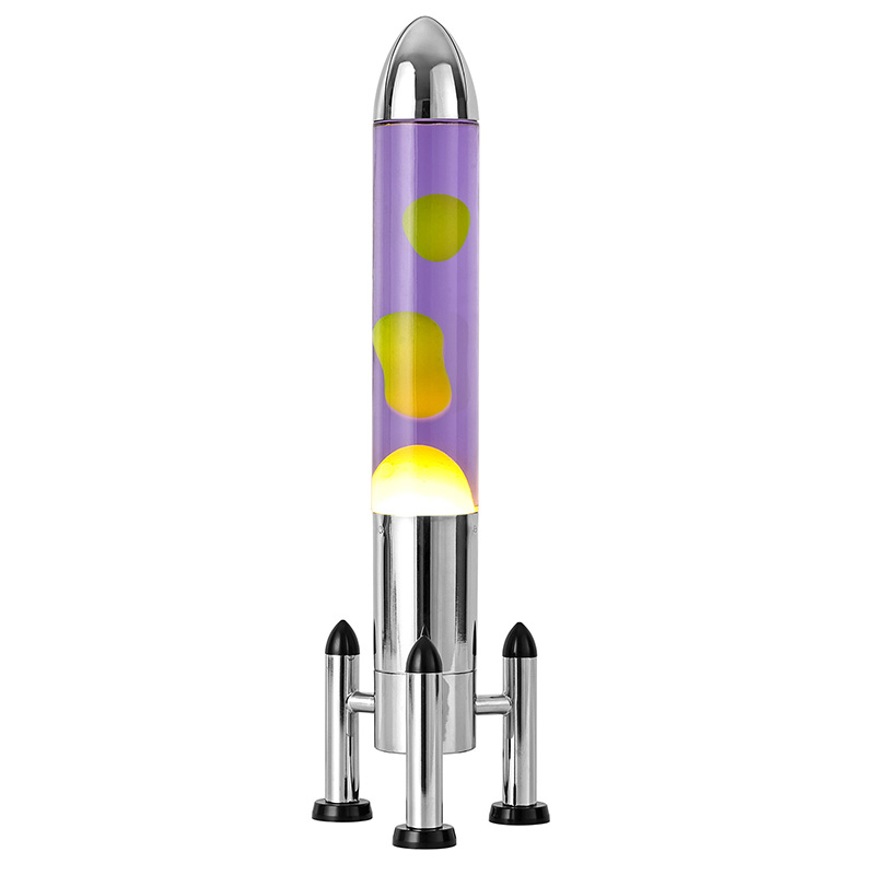 Raket kölgəsi olan böyük LED Lava lampası