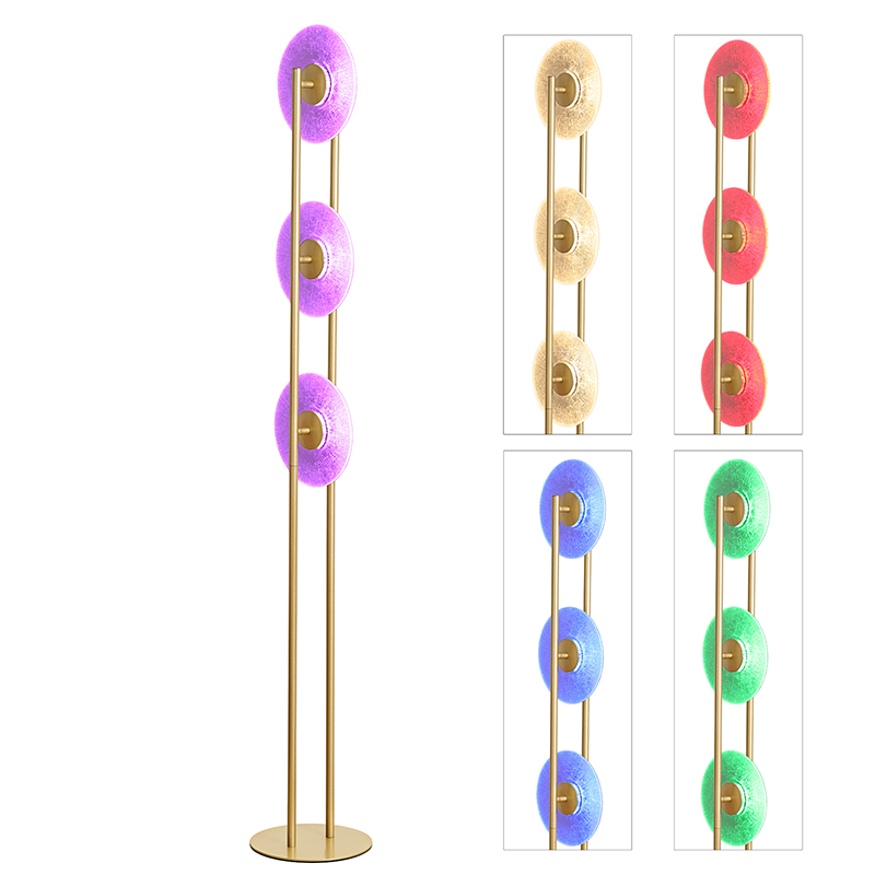 LED RGB Döşəmə lampası 3 Diskli