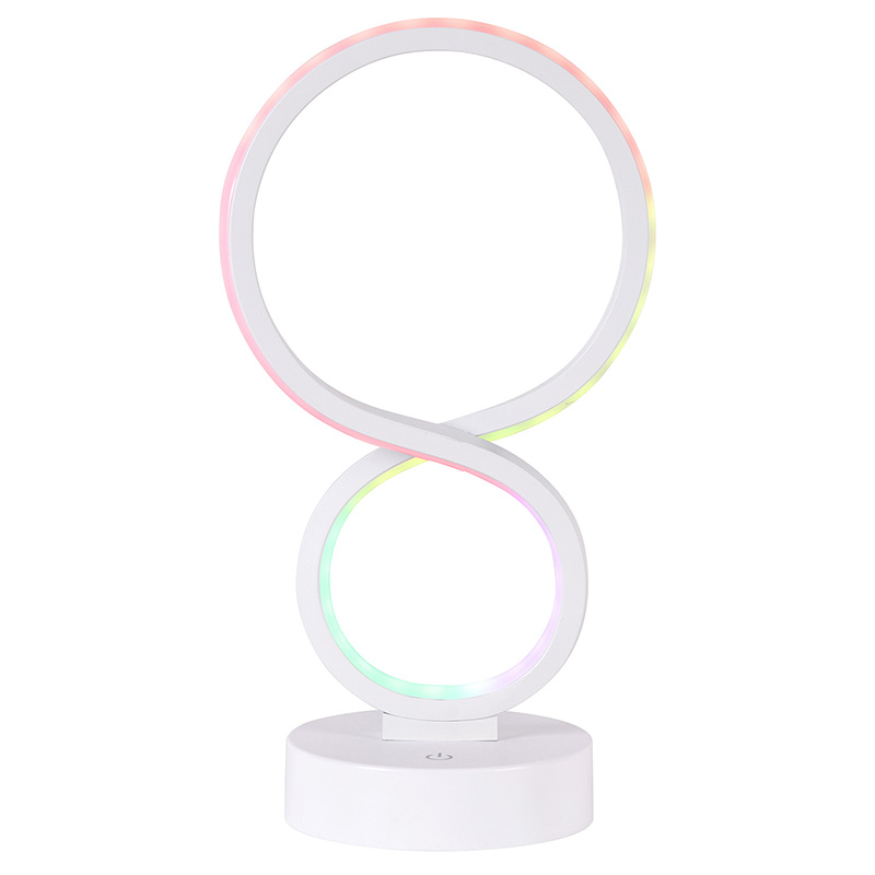 8 kölgəli RGB işıqlı led stolüstü lampa