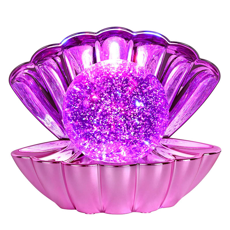 Parıltılı maye ilə RGB qabıq lampası